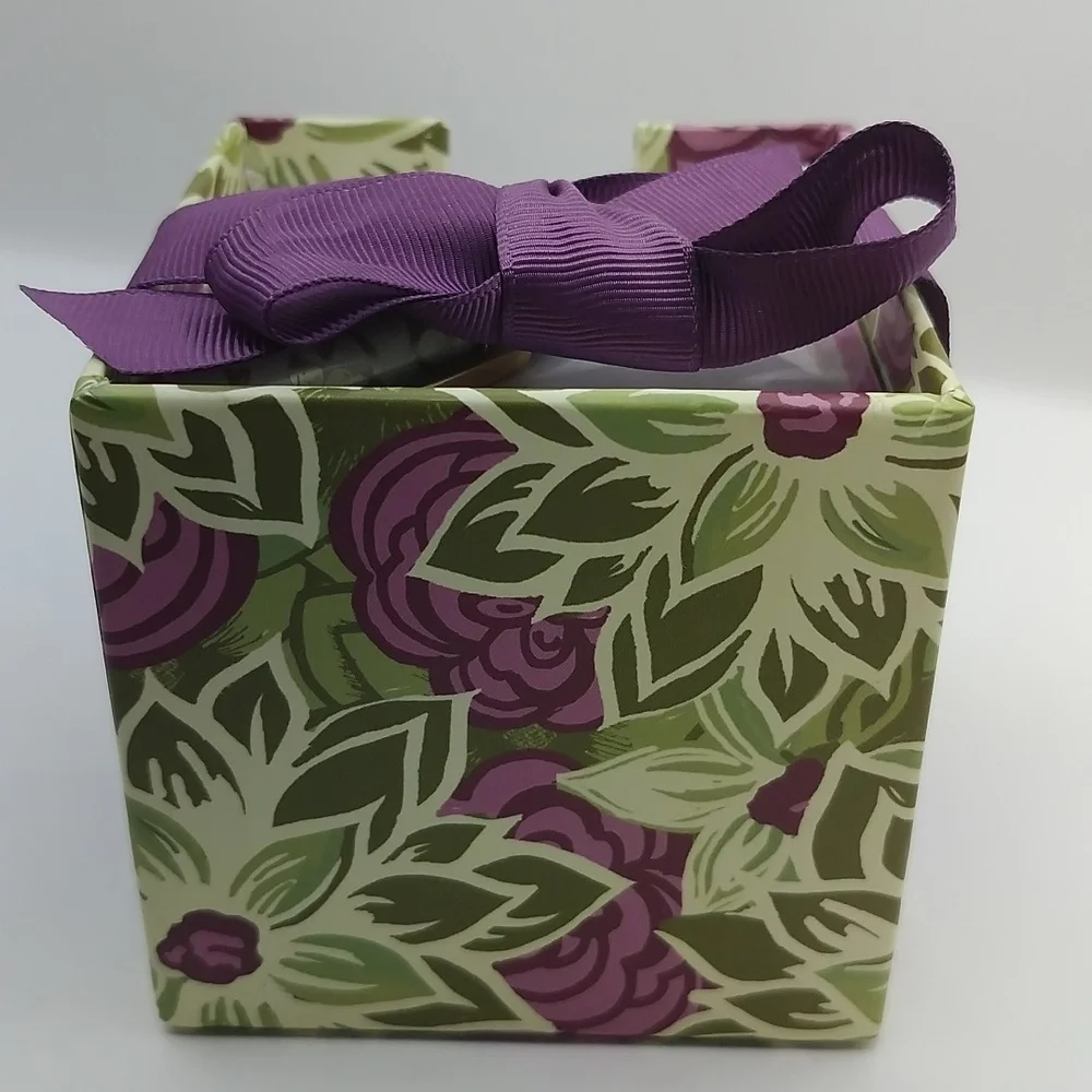 Lady Jayne Ltd. Purple Floral Memo Stationery Desk Set 2012 *Pen Ink Untested*